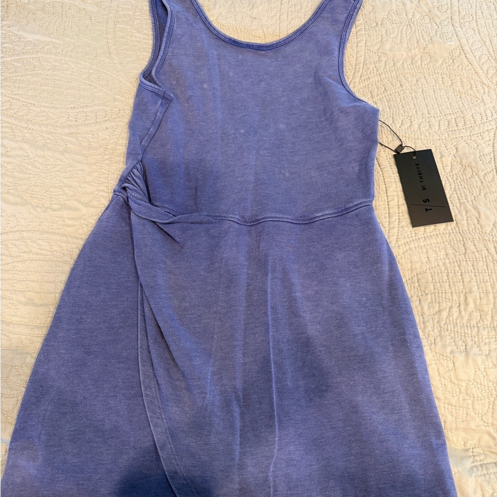 Thrive Lavender Tank Dress with Side Knot